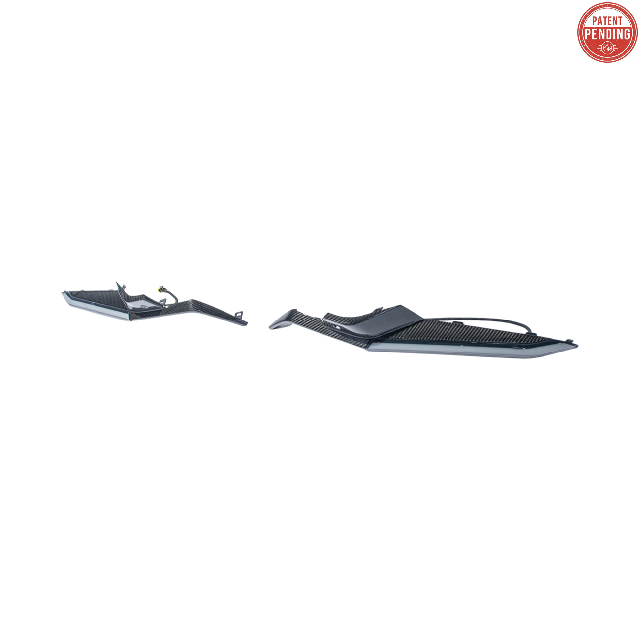 Corvette C8 Z06 Models | CARBON FIBER Sequential LED DRL Light Bar Bezel Insert