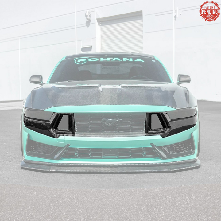 2024+ Ford Mustang Dark Horse DRY CARBON FIBER Front Grille Insert