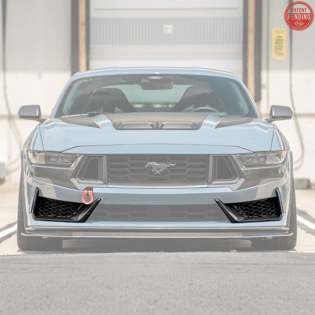 2024+ Ford Mustang Dark Horse DRY CARBON FIBER Front Grille Insert