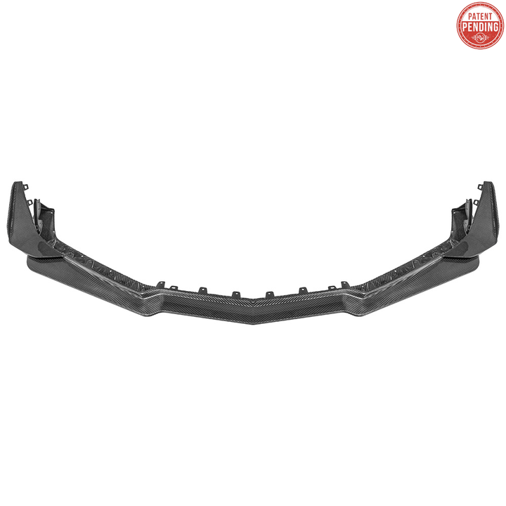 2023-Up Corvette C8 Z06 Z07 DRY CARBON FIBER Extended Package Front Lip &amp; Canards