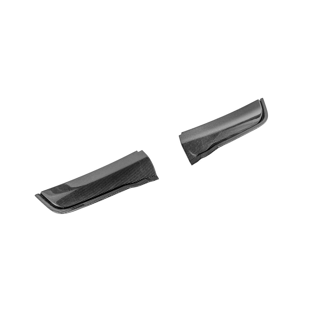 2021-Up Ford F-150 Carbon Fiber Raptor R Style Front Hood Vent Side Trim Bezel Replacements Carbon Fiber VENT-1077-BKCF