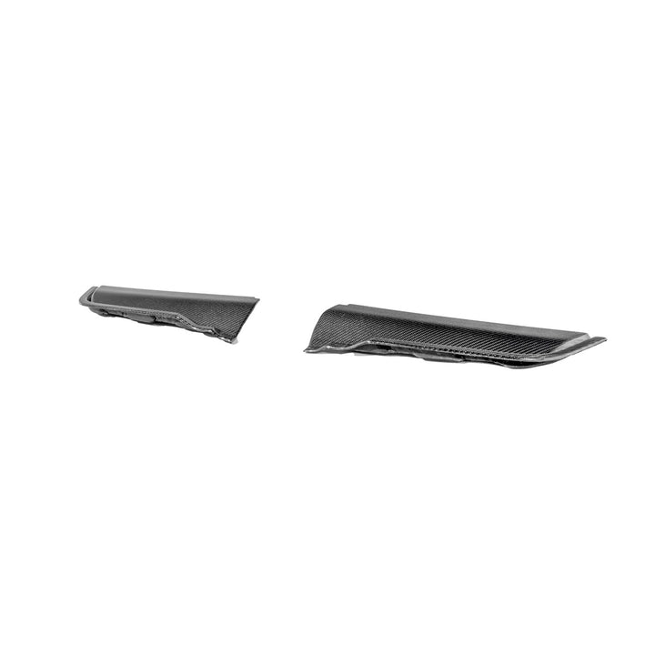 2021-Up Ford F-150 Carbon Fiber Raptor R Style Front Hood Vent Side Trim Bezel Replacements Carbon Fiber VENT-1077-BKCF