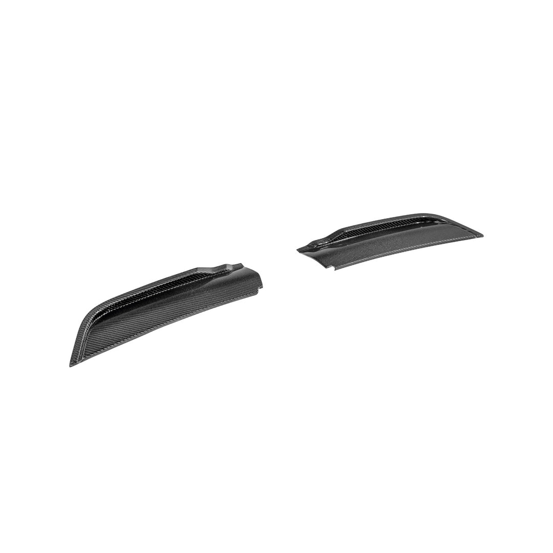 2021-Up Ford F-150 Carbon Fiber Raptor R Style Front Hood Vent Side Trim Bezel Replacements Carbon Fiber VENT-1077-BKCF