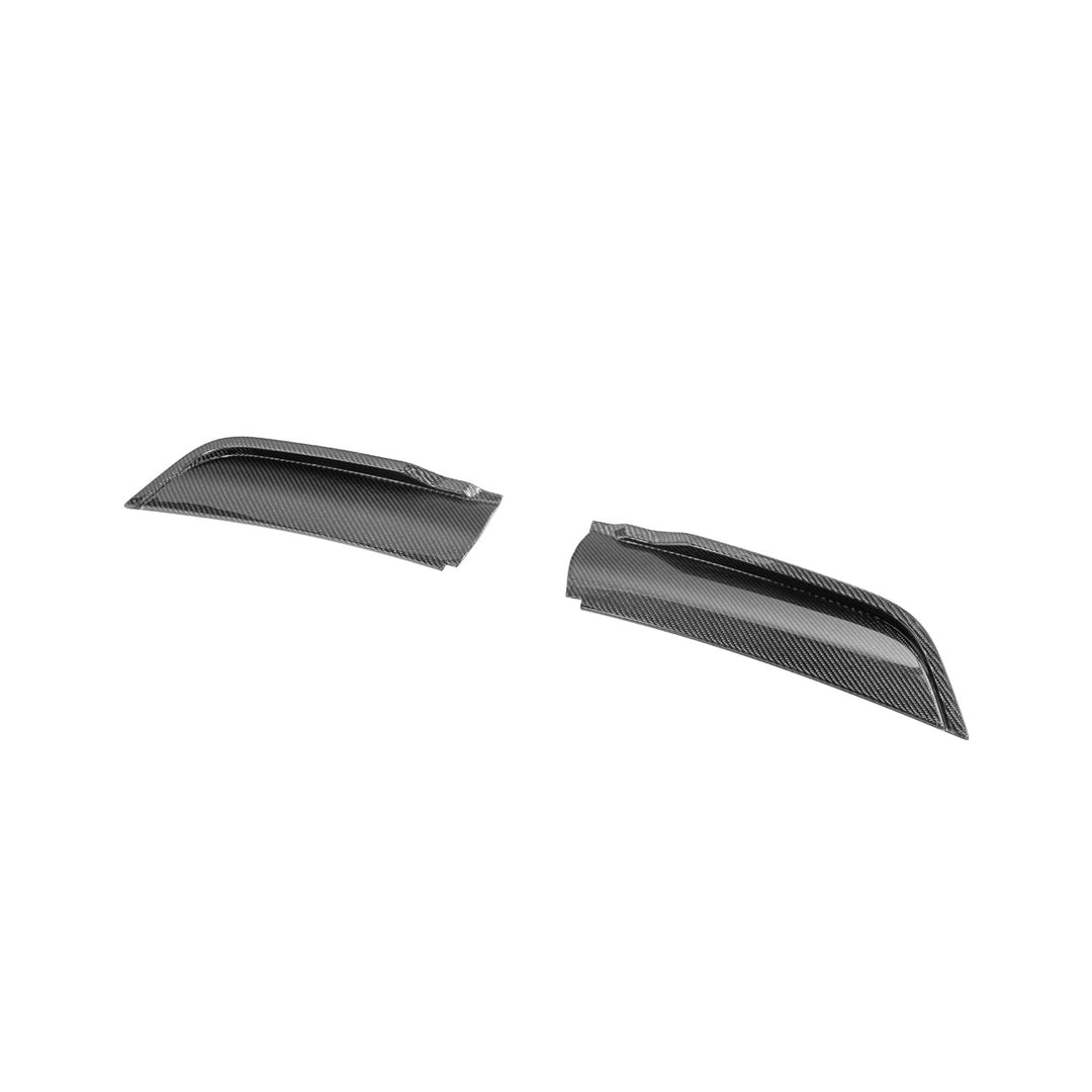 2021-Up Ford F-150 Carbon Fiber Raptor R Style Front Hood Vent Side Trim Bezel Replacements Carbon Fiber VENT-1077-BKCF