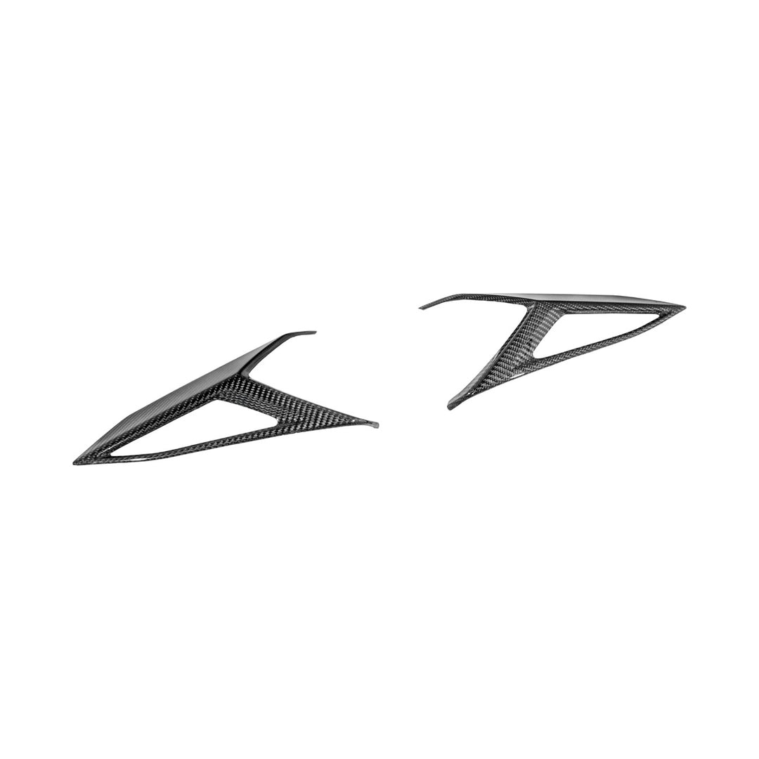 Corvette C8 Dry Carbon Fiber Rear Taillight Side Trim Panel Cover Overlays Carbon Fiber VENT-1297-BKCF