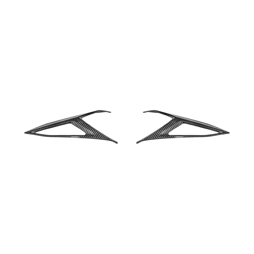 Corvette C8 Dry Carbon Fiber Rear Taillight Side Trim Panel Cover Overlays Carbon Fiber VENT-1297-BKCF