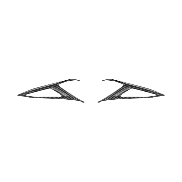 Corvette C8 Dry Carbon Fiber Rear Taillight Side Trim Panel Cover Overlays Carbon Fiber VENT-1297-BKCF