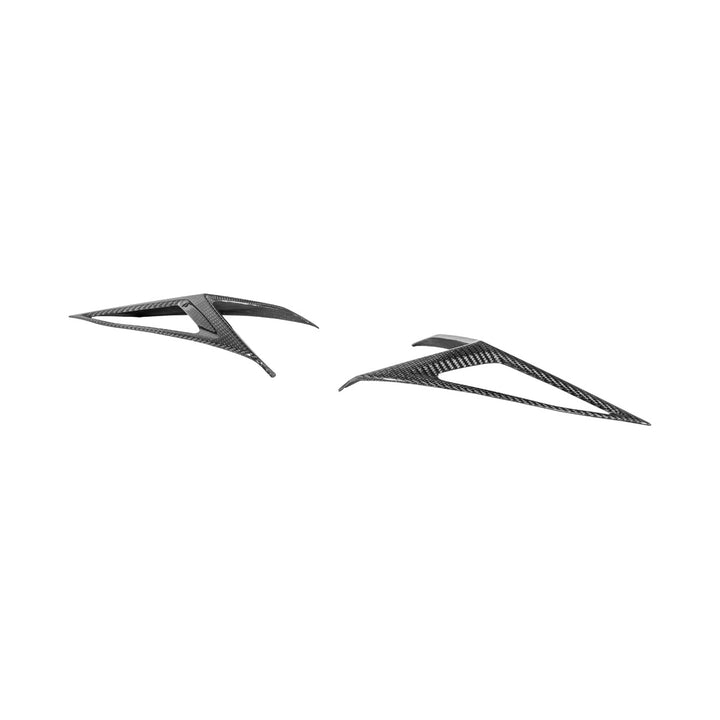 Corvette C8 Dry Carbon Fiber Rear Taillight Side Trim Panel Cover Overlays Carbon Fiber VENT-1297-BKCF