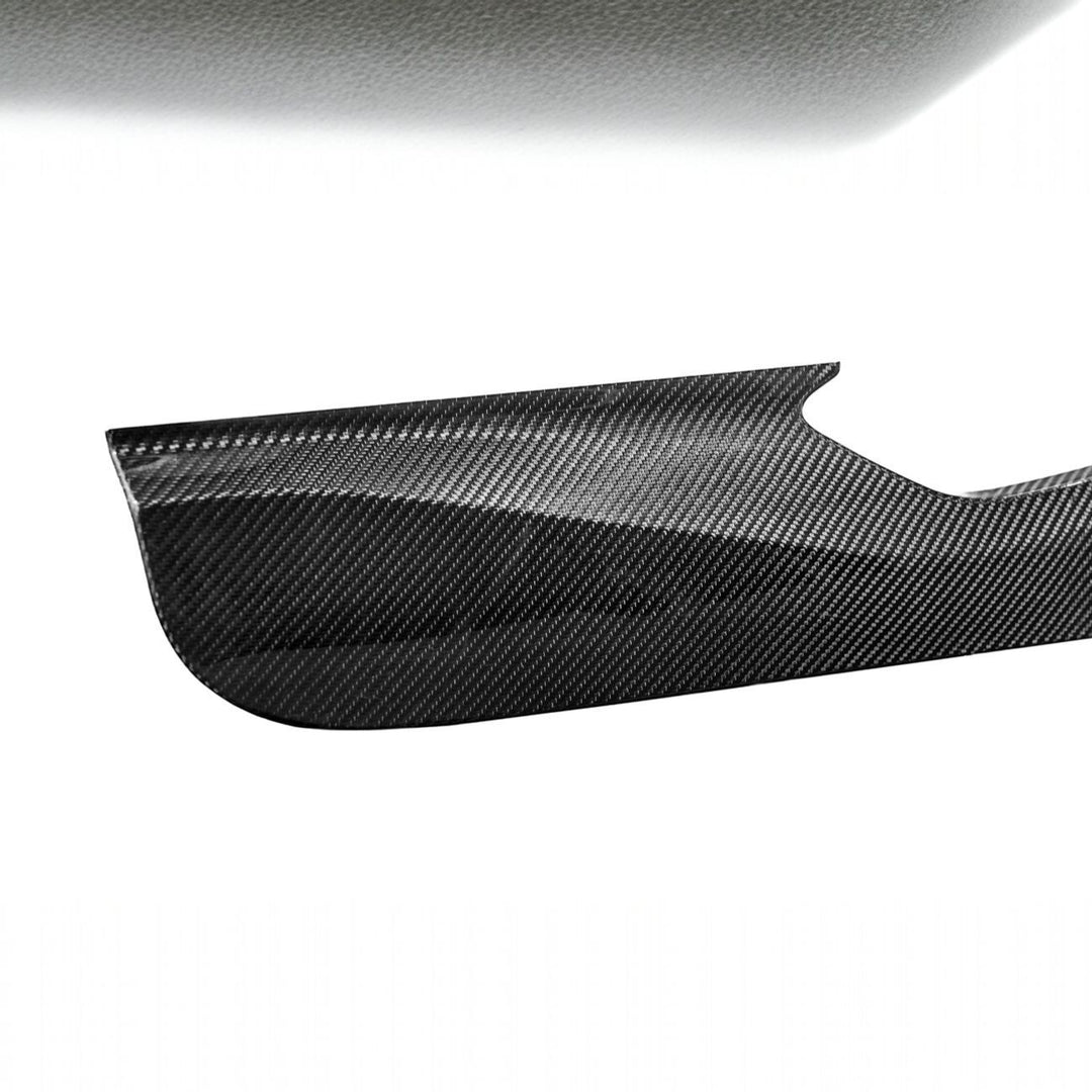 Corvette C8 Dry Carbon Fiber Interior Front Lower Door Kick Panel Cover Overlays Carbon Fiber VENT-1339-BKCF