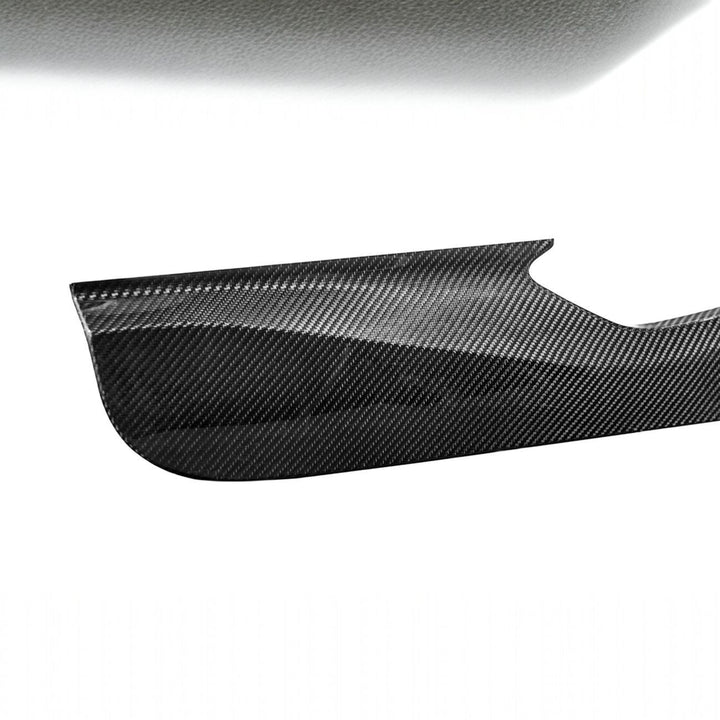 Corvette C8 Dry Carbon Fiber Interior Front Lower Door Kick Panel Cover Overlays Carbon Fiber VENT-1339-BKCF