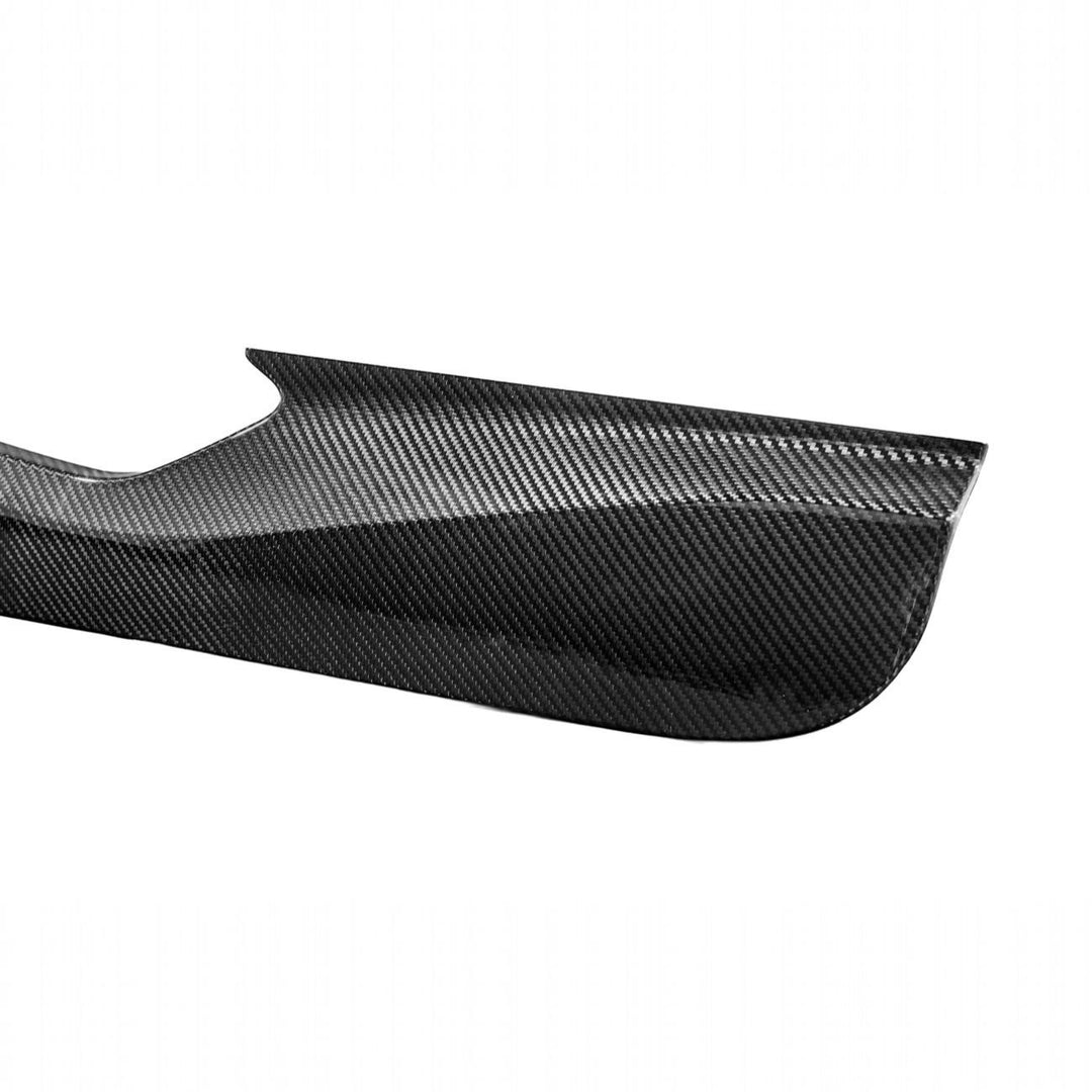 Corvette C8 Dry Carbon Fiber Interior Front Lower Door Kick Panel Cover Overlays Carbon Fiber VENT-1339-BKCF