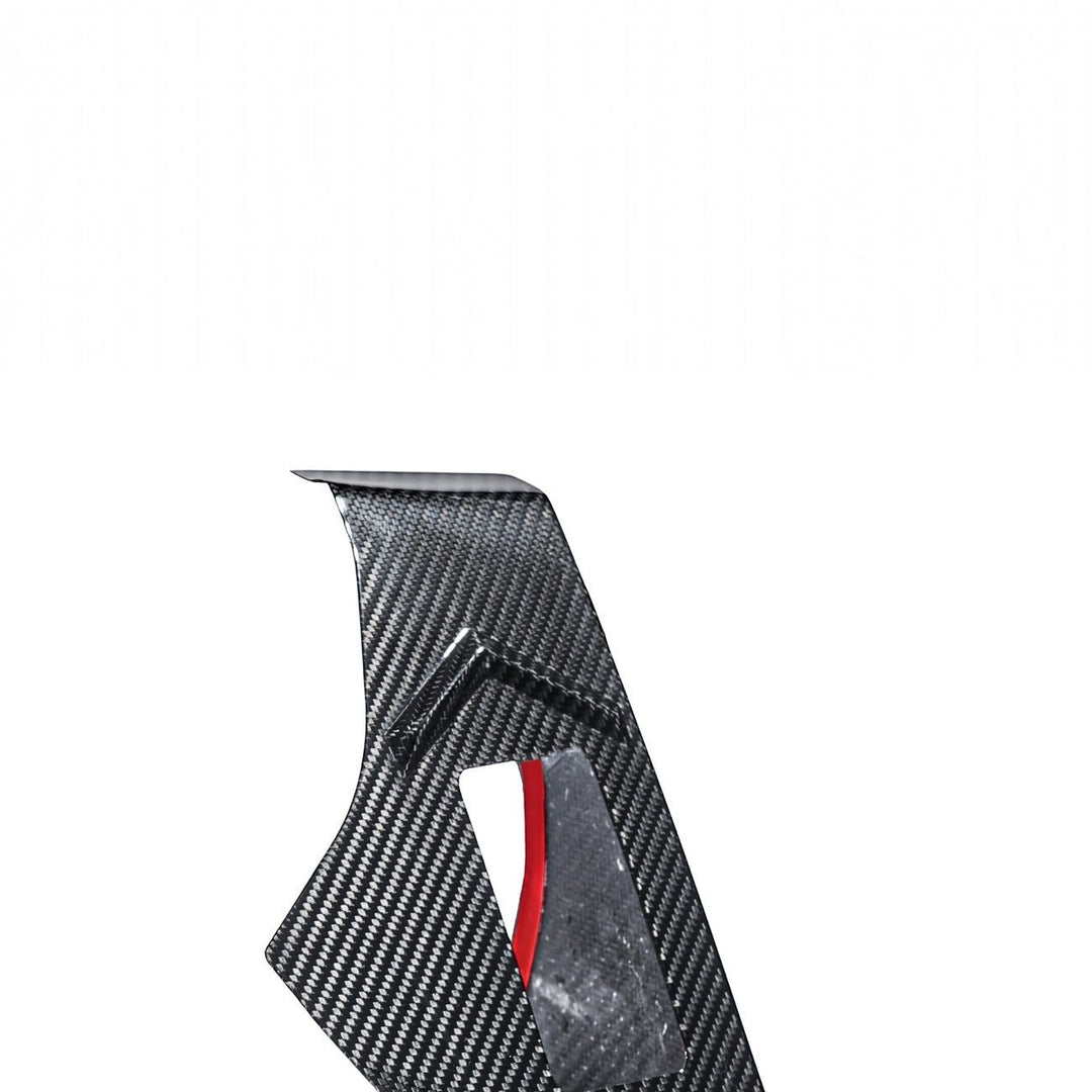 Corvette C8 Dry Carbon Fiber Rear Hatch Hinge Pillar Trim Cover Overlays Carbon Fiber VENT-1340-BKCF