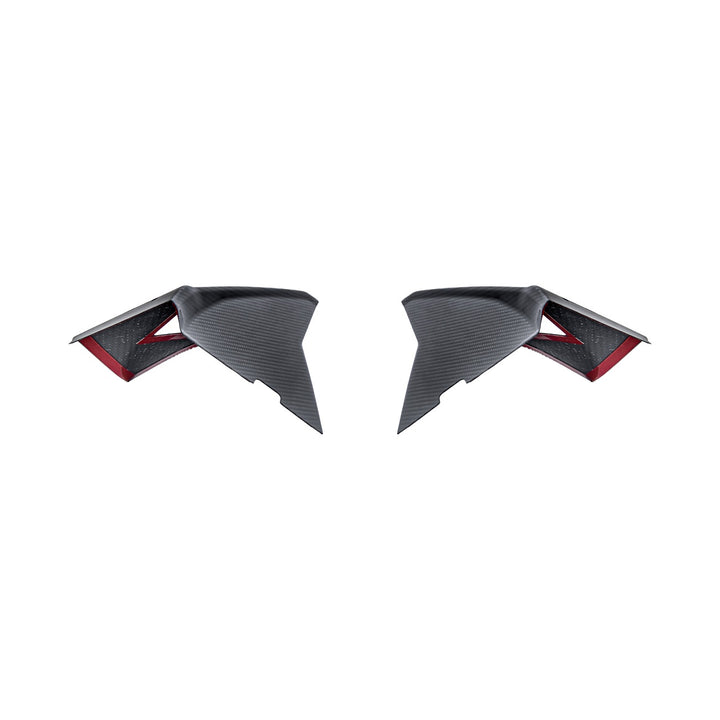Corvette C8 Dry Carbon Fiber Rear Hatch Hinge Pillar Trim Cover Overlays Carbon Fiber VENT-1340-BKCF