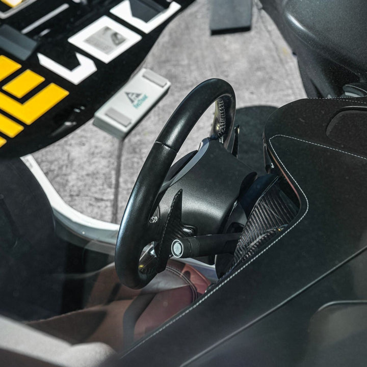 Corvette C7 Carbon Fiber Factory Extended Style Paddle Shifter Extensions VENT-1351-BKCF