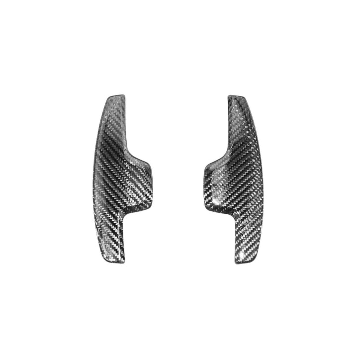 Corvette C7 Carbon Fiber Factory Extended Style Paddle Shifter Extensions VENT-1351-BKCF