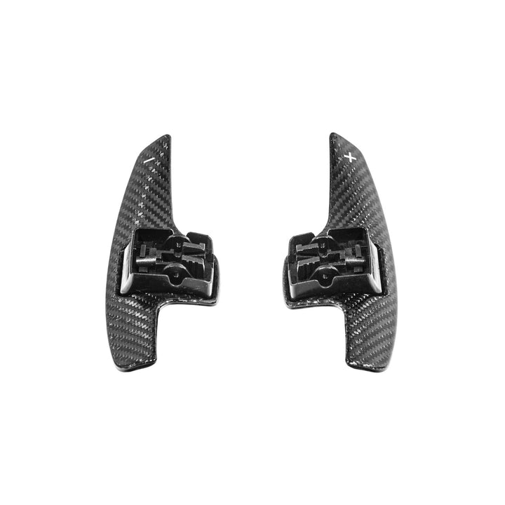 Corvette C7 Carbon Fiber Factory Extended Style Paddle Shifter Extensions VENT-1351-BKCF