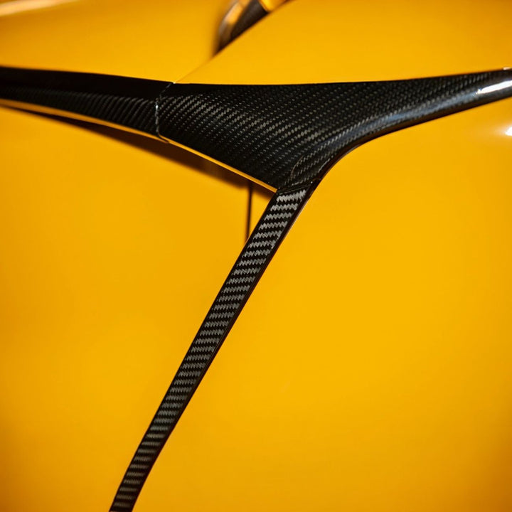 Corvette C8 Dry Carbon Fiber Side Air Intake Door Garnish Lower Trim Carbon Fiber VENT-1368-BKCF