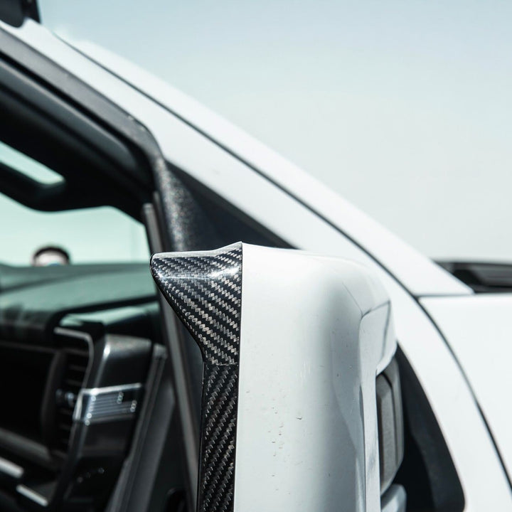 2021-Up Ford F-150 Carbon Fiber Factory Style Side Mirror Frame Carbon Fiber VENT-1370-BKCF