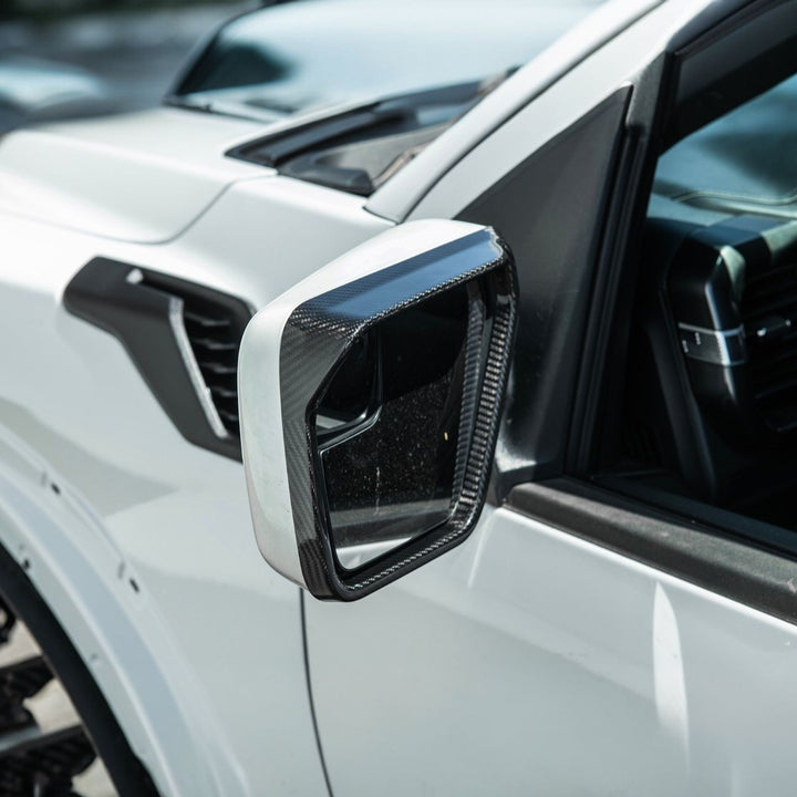 2021-Up Ford F-150 Carbon Fiber Factory Style Side Mirror Frame Carbon Fiber VENT-1370-BKCF