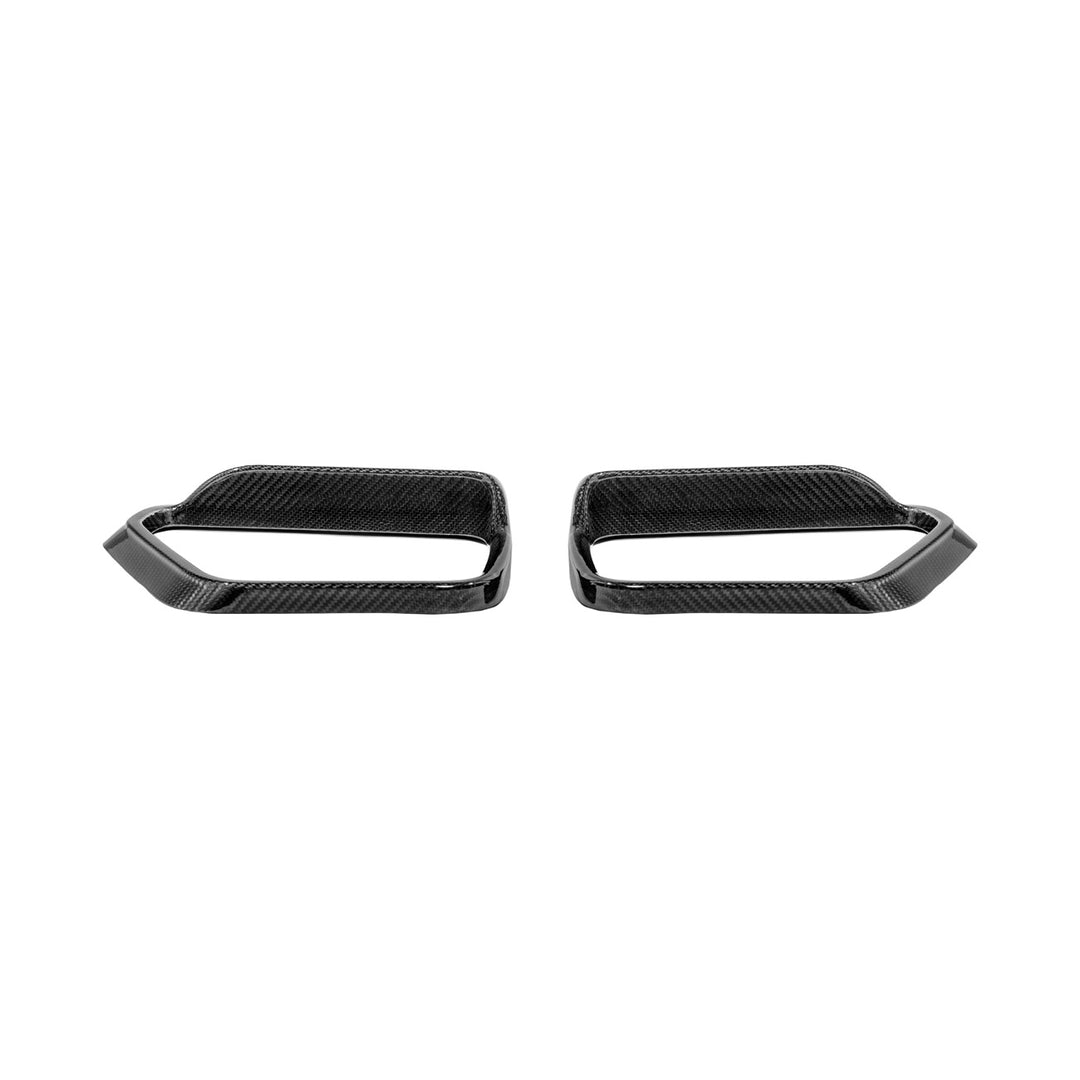 2021-Up Ford F-150 Carbon Fiber Factory Style Side Mirror Frame Carbon Fiber VENT-1370-BKCF