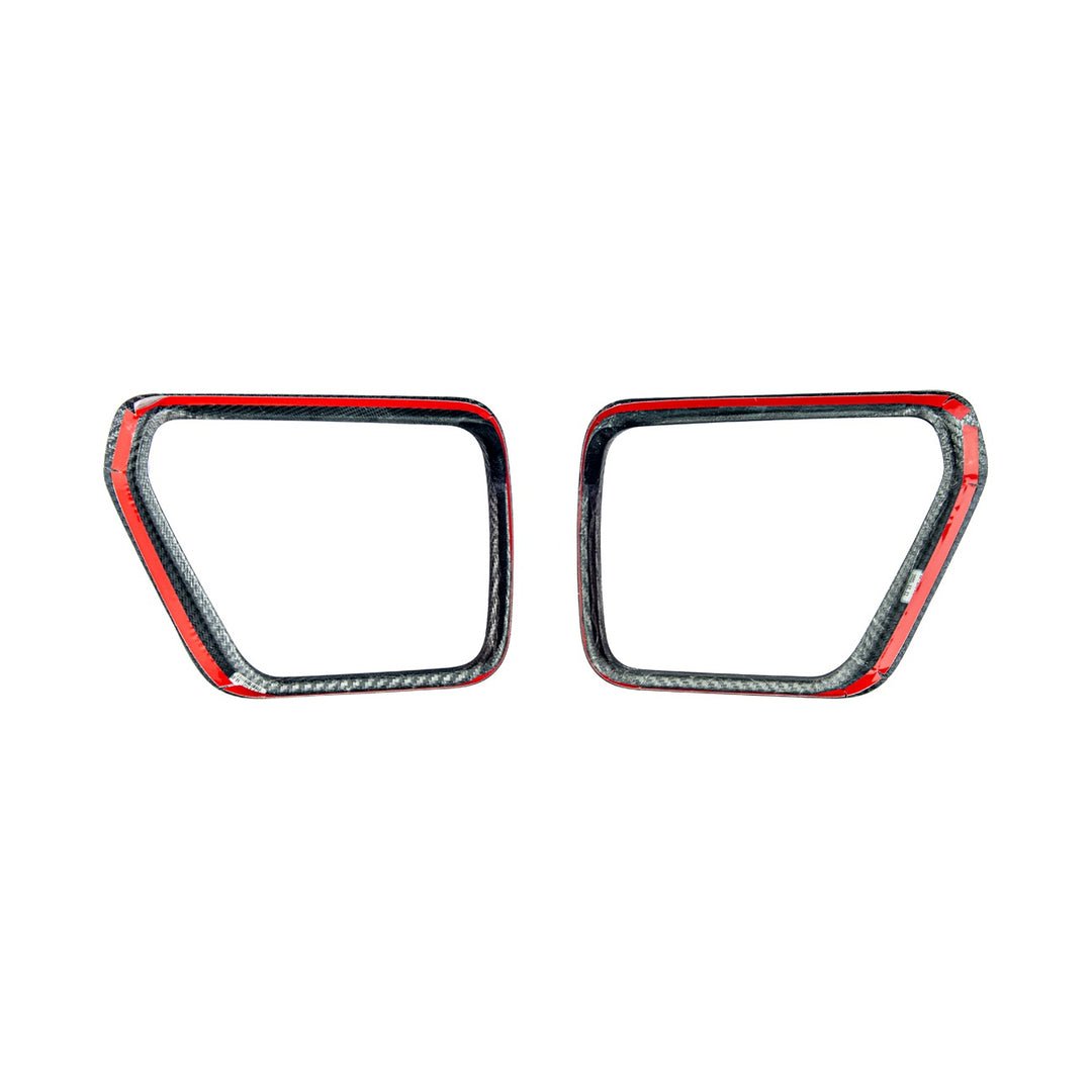 2021-Up Ford F-150 Carbon Fiber Factory Style Side Mirror Frame Carbon Fiber VENT-1370-BKCF