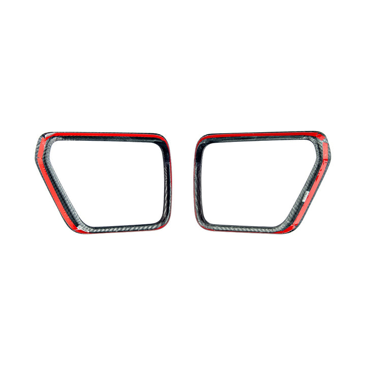 2021-Up Ford F-150 Carbon Fiber Factory Style Side Mirror Frame Carbon Fiber VENT-1370-BKCF
