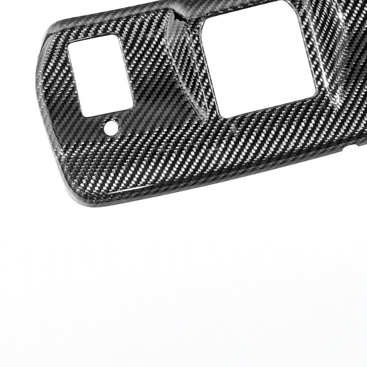 2021-Up Ford F-150 / F-150 Lightning Dry Carbon Fiber Rear View Mirror Panel Cover Overlays Glossy 3K Twill Weave Carbon Fiber VENT-1375-BKCF