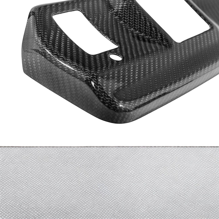 2021-Up Ford F-150 Dry Carbon Fiber Overhead Console Reading Light Panel Cover Overlay Glossy 3K Twill Weave Carbon Fiber VENT-1375-BKCF