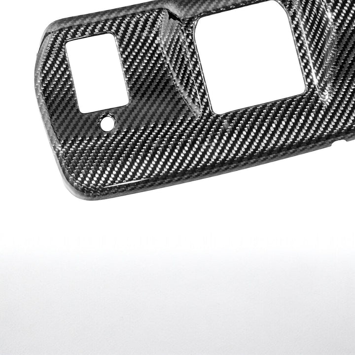 2021-Up Ford F-150 Dry Carbon Fiber Overhead Console Reading Light Panel Cover Overlay Glossy 3K Twill Weave Carbon Fiber VENT-1375-BKCF
