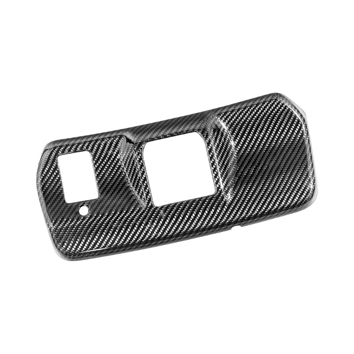 2021-Up Ford F-150 / F-150 Lightning Dry Carbon Fiber Rear View Mirror Panel Cover Overlays Glossy 3K Twill Weave Carbon Fiber VENT-1375-BKCF