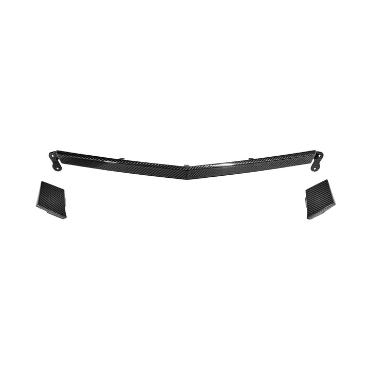Corvette C8 Carbon Fiber Front Grille Tow Cover Kit Carbon Fiber VENT-1383-BKCF
