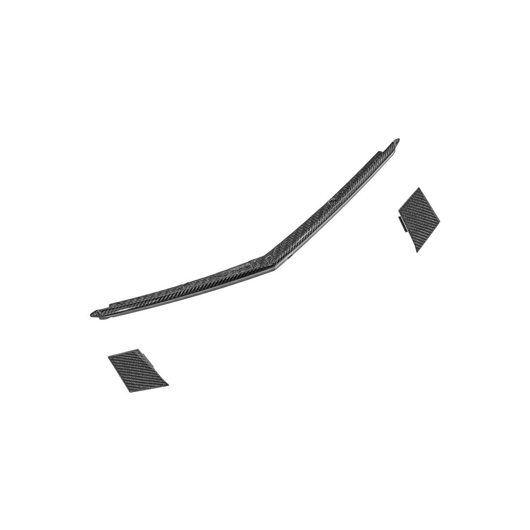Corvette C8 Carbon Fiber Front Grille Tow Cover Kit Carbon Fiber VENT-1383-BKCF