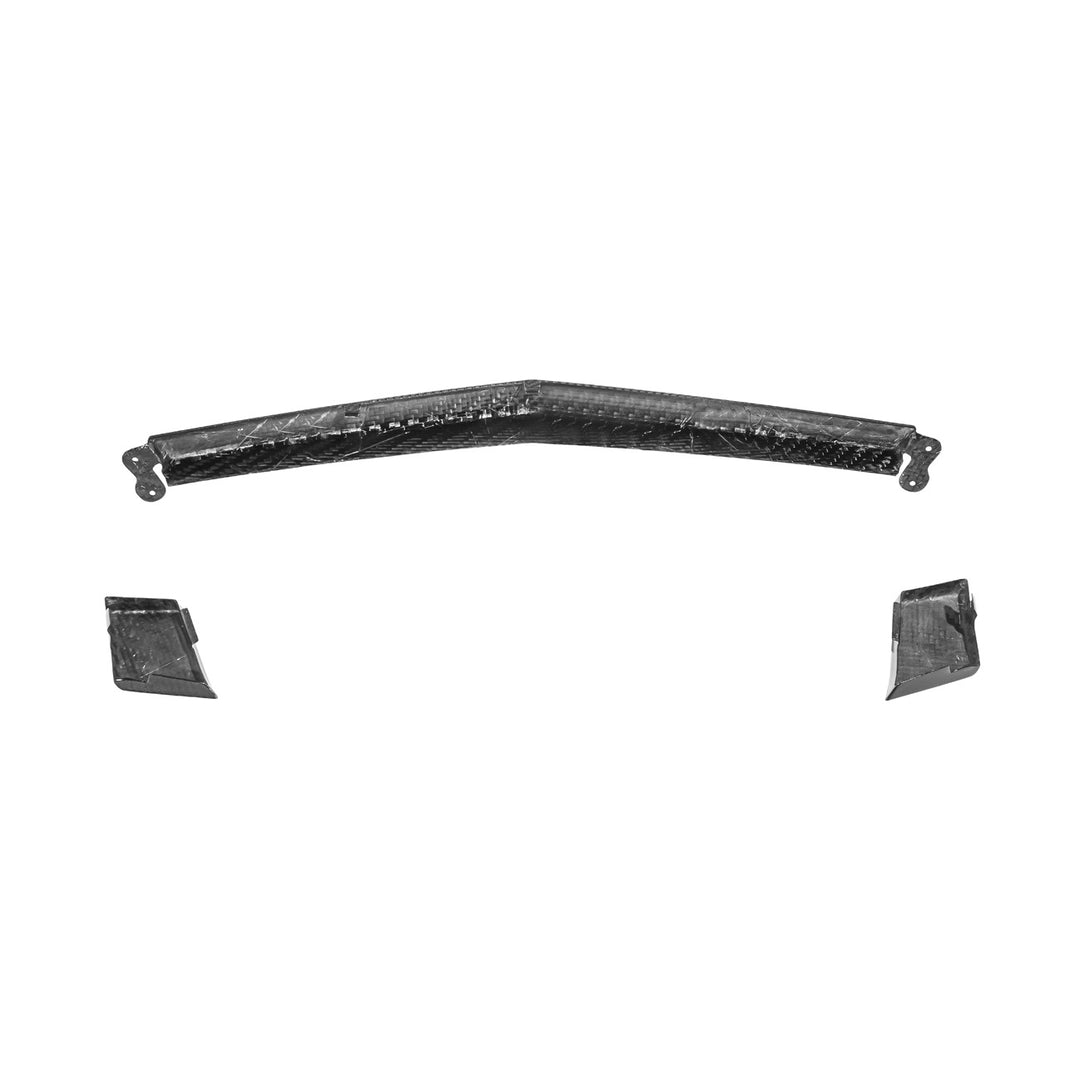 Corvette C8 Carbon Fiber Front Grille Tow Cover Kit Carbon Fiber VENT-1383-BKCF