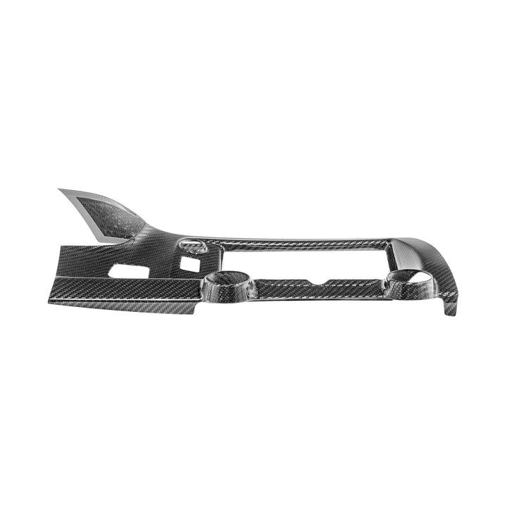 Corvette C7 Dry Carbon Fiber Center Infotainment Instrument Panel Cluster Trim Plate Cover Overlay Glossy 3K Twill Weave Carbon Fiber VENT-1400-BKCF