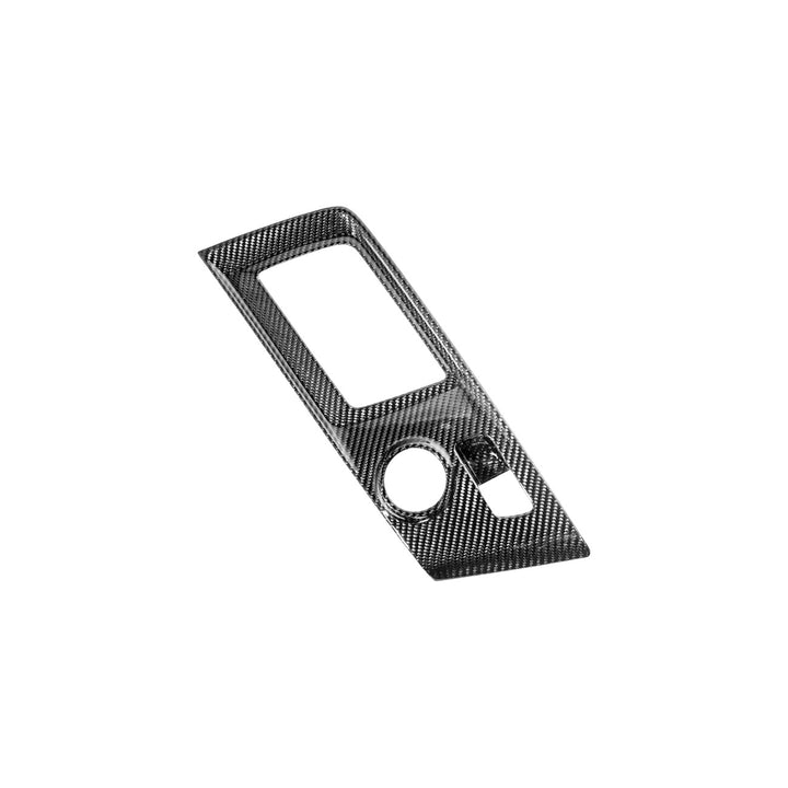Corvette C7 Dry Carbon Fiber Center Console Shifter Trim Plate Cover Overlay Glossy 3K Twill Weave Carbon Fiber VENT-1402-BKCF