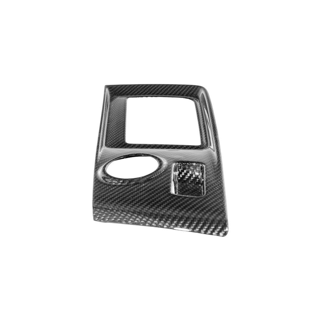 Corvette C7 Dry Carbon Fiber Center Console Shifter Trim Plate Cover Overlay Glossy 3K Twill Weave Carbon Fiber VENT-1402-BKCF