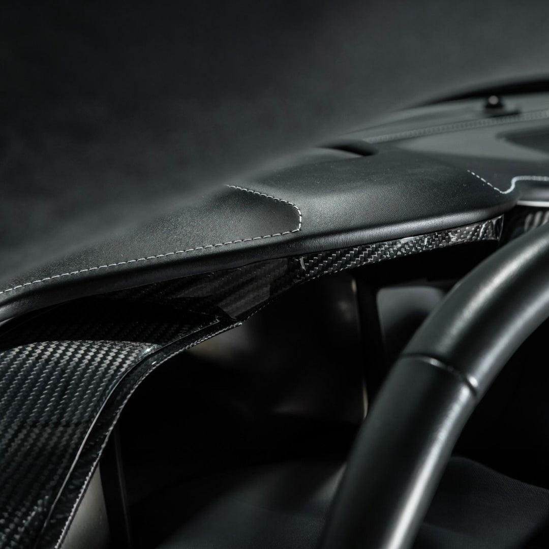 Corvette C7 Dry Carbon Fiber Gauge Cluster Trim Cover Set Carbon Fiber VENT-1411-BKCF
