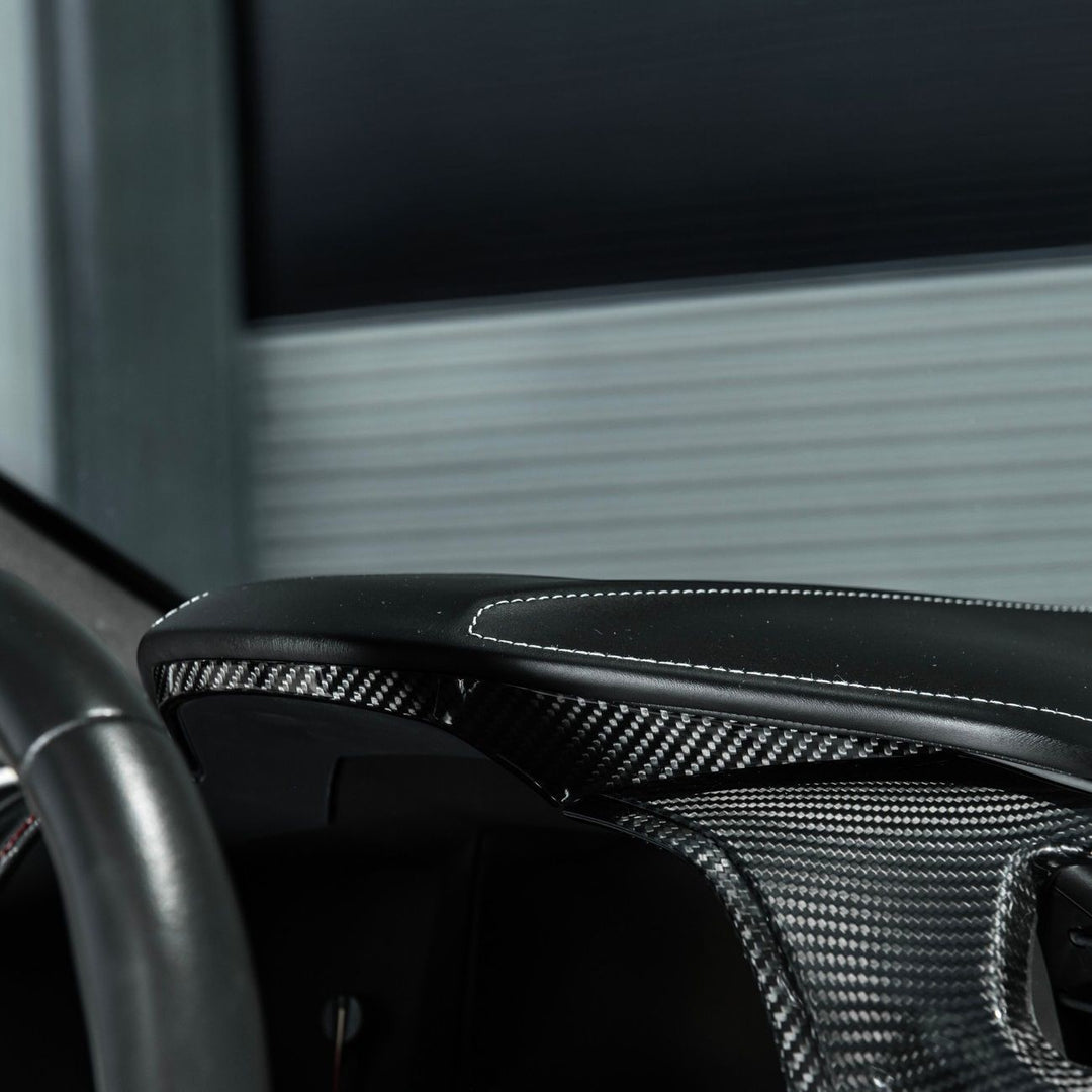 Corvette C7 Dry Carbon Fiber Gauge Cluster Trim Cover Set Carbon Fiber VENT-1411-BKCF