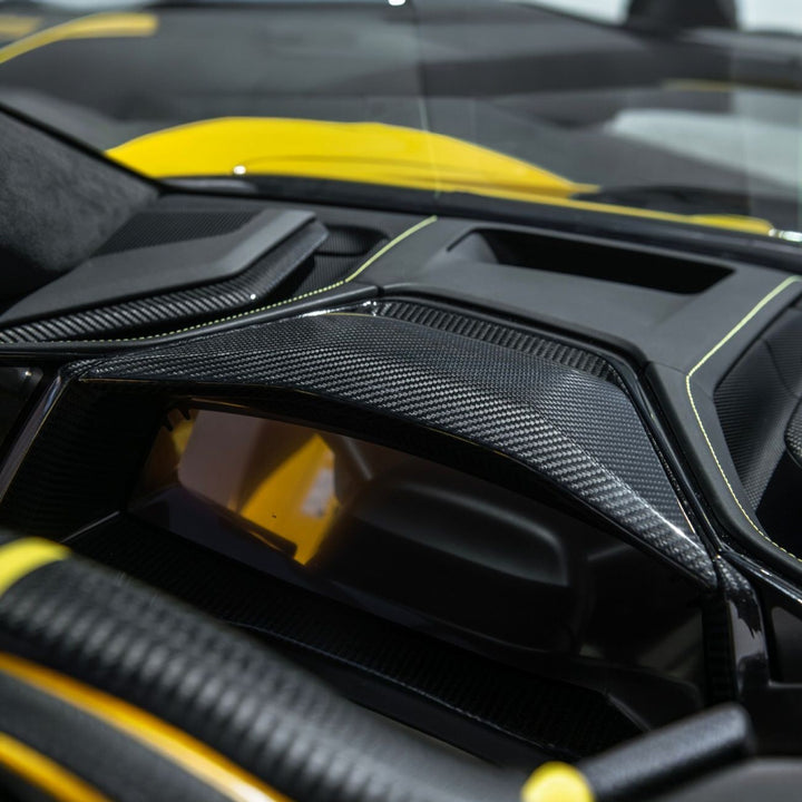 Corvette C8 Carbon Fiber Factory Style Replacement Upper Dashboard Instrument Panel Carbon Fiber VENT-1419-BKCF
