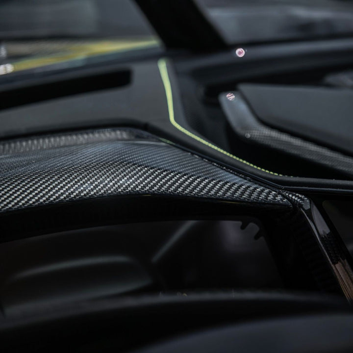 Corvette C8 Carbon Fiber Factory Style Replacement Upper Dashboard Instrument Panel Carbon Fiber VENT-1419-BKCF