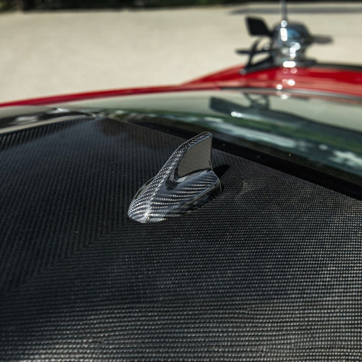 2024-Up Ford Mustang Carbon Fiber Shark Fin Roof Top Antenna Cover Carbon Fiber VENT-1460-BKCF