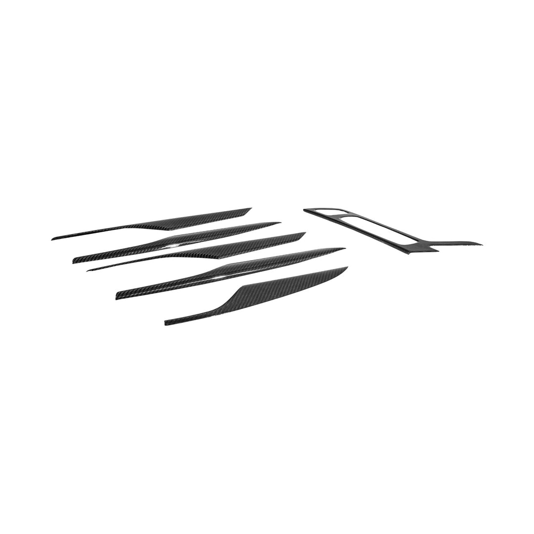 2020-Up Cadillac CT5 Dry Carbon Fiber Interior Trim Cover Set Carbon Fiber VENT-1496-BKCF