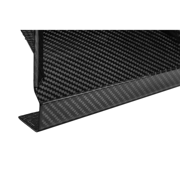 2024-Up Ford Mustang Carbon Fiber DarkHorse Style Front Grille Side Nostril Air Intake Trim Covers Carbon Fiber VENT-1540-BKCF
