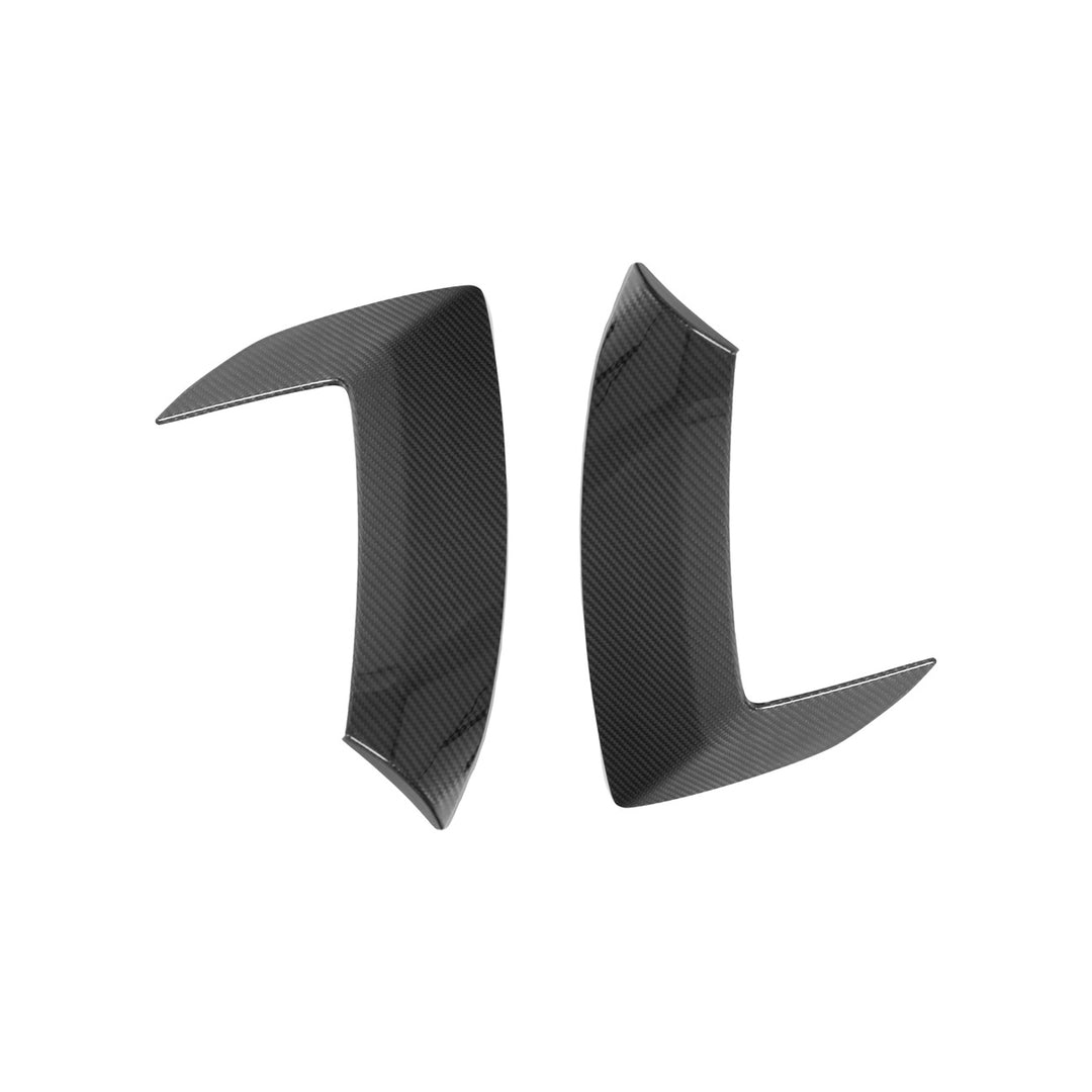 Corvette C8 Carbon Fiber GM Factory Style Replacement Side Door Scoops Carbon Fiber VENT-504-BKCF