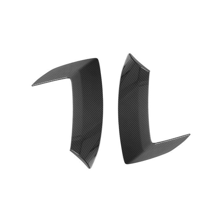 Corvette C8 Carbon Fiber GM Factory Style Replacement Side Door Scoops Carbon Fiber VENT-504-BKCF