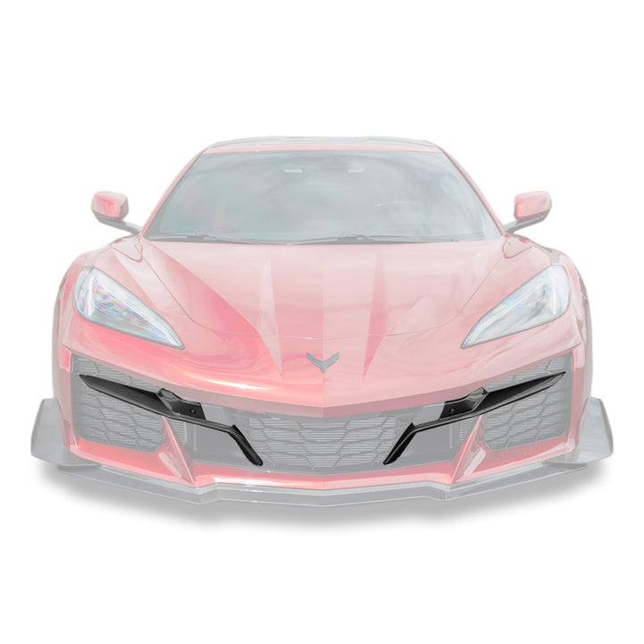 Chevrolet Corvette C8 Z06 DRY CARBON FIBER Front Grille Insert