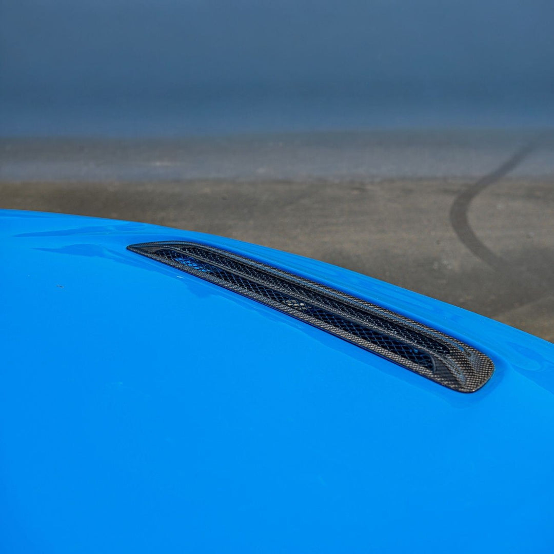 2023-Up Honda Civic Carbon Fiber JDM Factory Style Front Hood Vent Cover Carbon Fiber VENT-596-BKCF