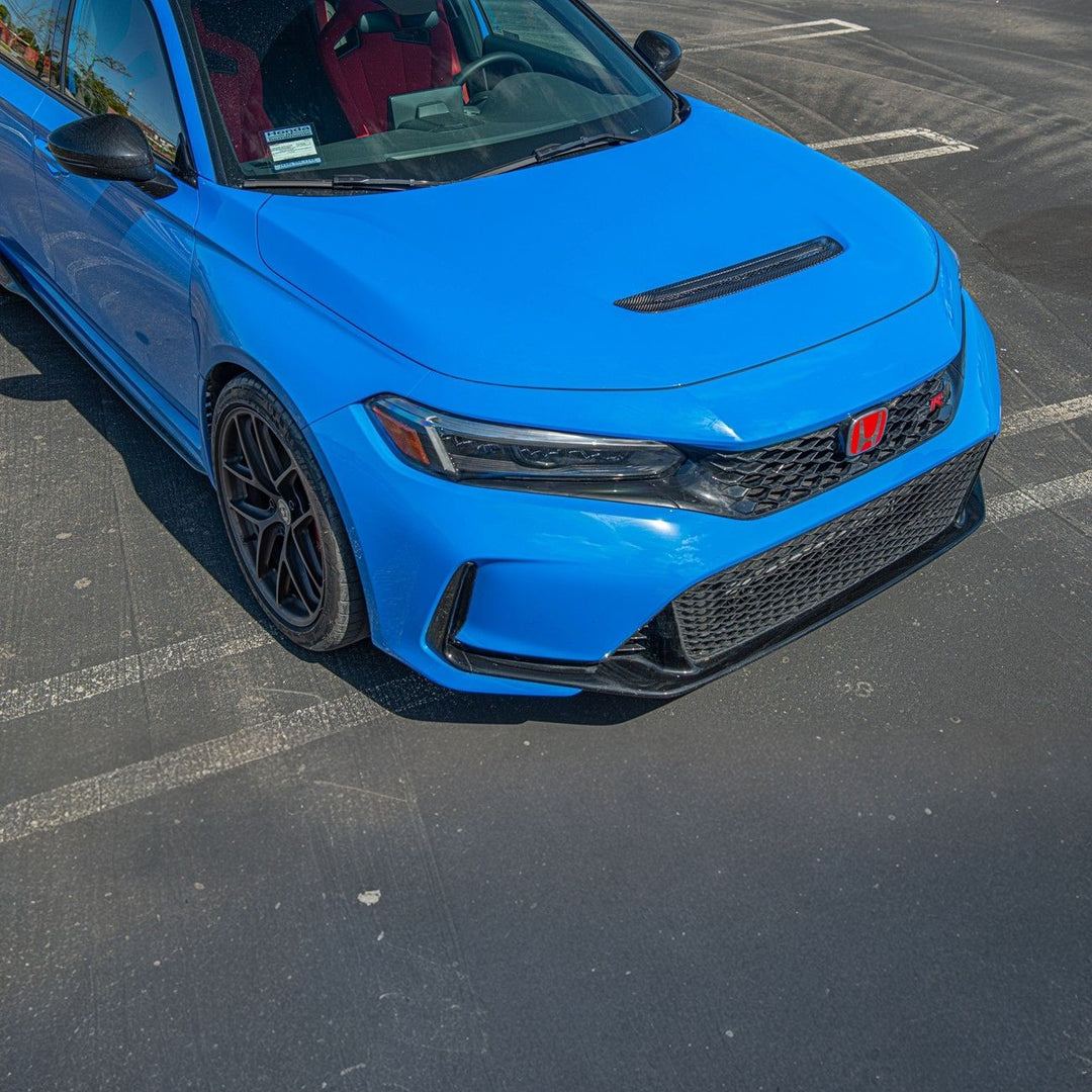2023-Up Honda Civic Carbon Fiber JDM Factory Style Front Hood Vent Cover Carbon Fiber VENT-596-BKCF