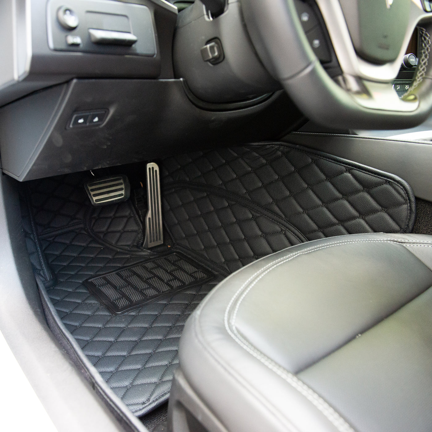 Corvette C7 Custom Premium Leather Interior Floor Mat Liners