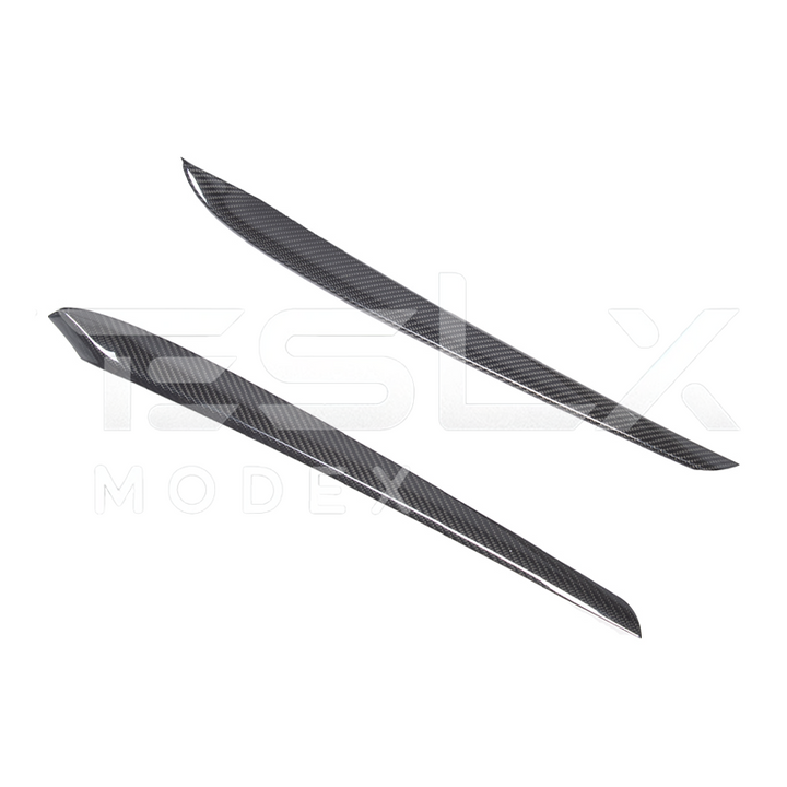 2020-23 Tesla Model 3 &amp; 20-24 Y Carbon Fiber Interior Door Trim Panel Cover